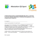Attestation QS-Sport Mineur